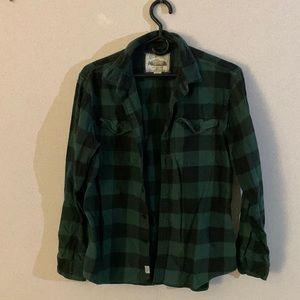 Green and black flannel